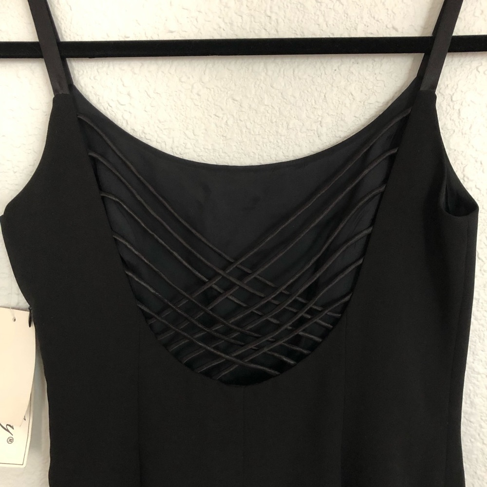 Black Low-back Minidress NWT